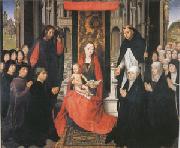 Hans Memling The Virgin and Child between st James and St Dominic (mk05) oil on canvas